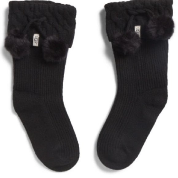UGG Accessories - UGG pom pom short rain boot socks Size 5-10 NWT